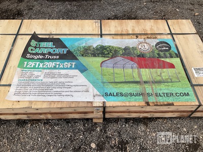 Suihe Single-Truss Steel Carport - Unused