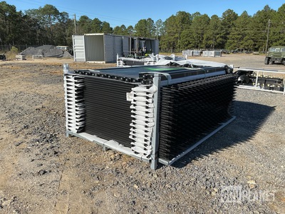 (30) Pieces of Galvanized Steel Garden/Public Space Fence w/(31) Post Connectors