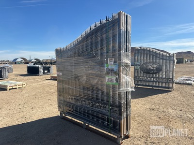 (3) Suihe 14' Bi-Parting Iron Gates - Unused