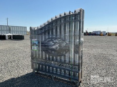 (3) Suihe 14' Bi-Parting Iron Gates - Unused
