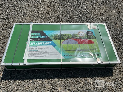 Suihe Single-Truss Steel Carport - Unused