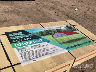 Suihe Single-Truss Steel Carport - Unused