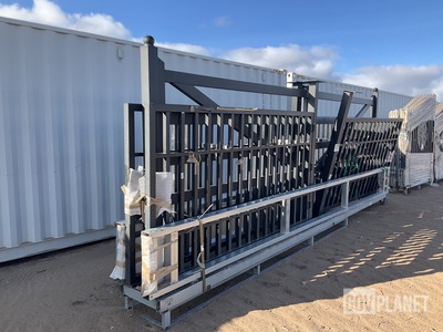 (3) Suihe 20' Bi-Parting Iron Driveway Gates - Unused