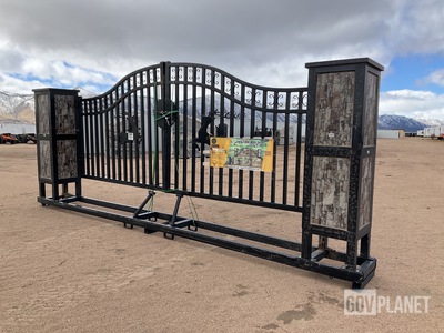 Suihe 20' Farm Iron Driveway Gate - Unused