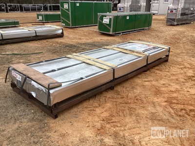 (200) Piece Lot of 10' Long Corrugated Steel Sheets