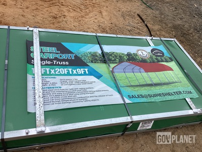 Suihe Single-Truss Steel Carport - Unused