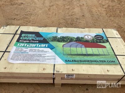 Suihe Single-Truss Steel Carport - Unused