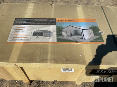 Suihe Double Garage Metal Shed - Unused