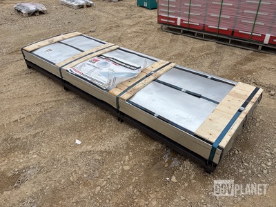 (200) Piece Lot of 10' Long Corrugated Steel Sheets