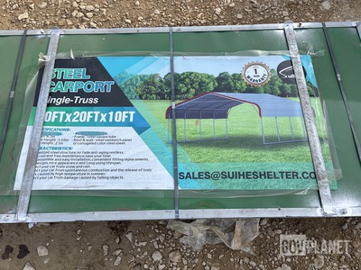 Suihe Single-Truss Steel Carport - Unused