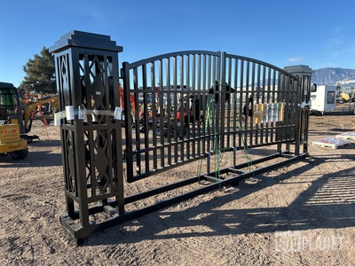 Suihe 20' Farm Iron Driveway Gate - Unused