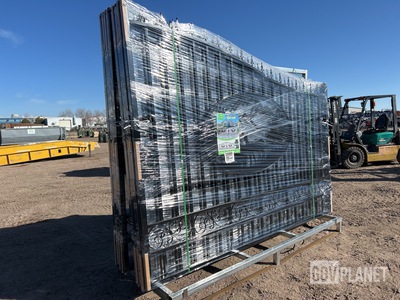 (3) Suihe 20' Bi-Parting Iron Driveway Gates - Unused