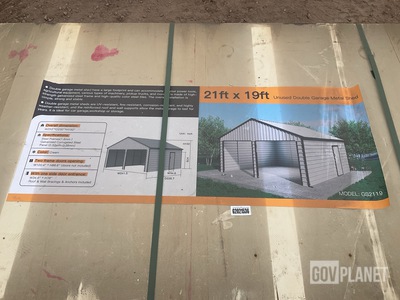 Suihe GS2119 Double Garage Metal Shed - Unused