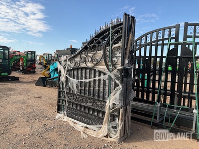 (3) Suihe 14' Bi-Parting Iron Gates - Unused