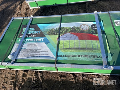 Suihe Single-Truss Steel Carport - Unused