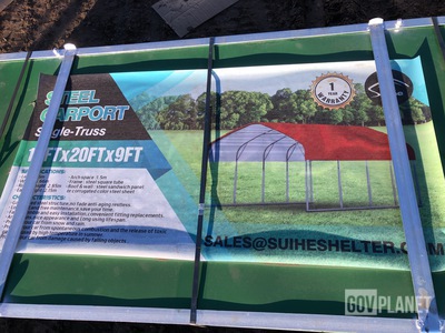 Suihe Single-Truss Steel Carport - Unused