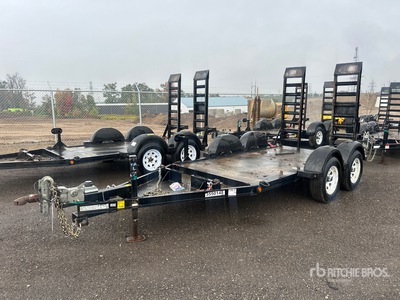 2019 Miska 5X10UT 10 ft T/A Remolque Portamaquinaria