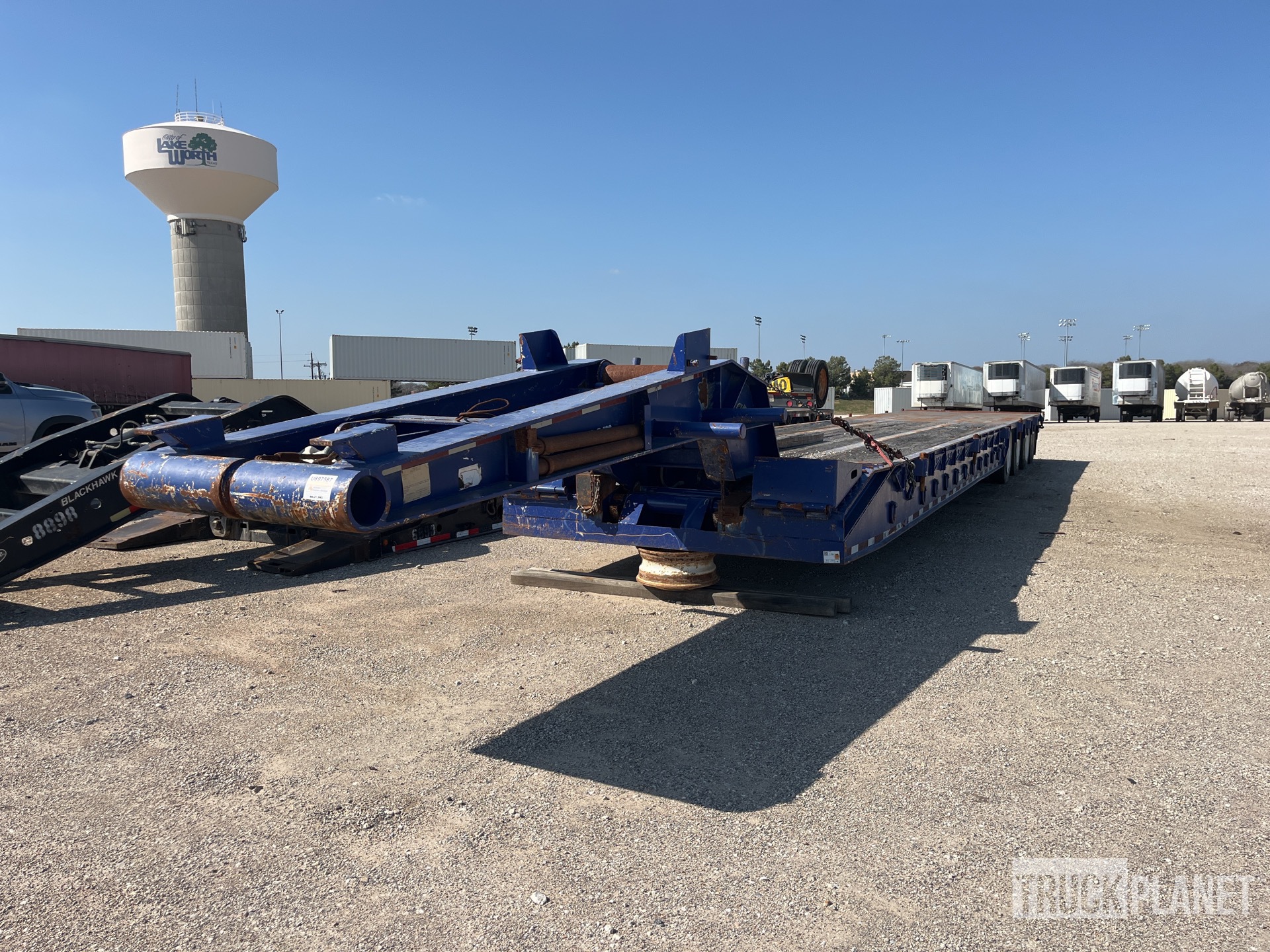 2008 Trail-Eze TE120-0F59 120000 lb Quad/A Removable Gooseneck Lowboy Trailer