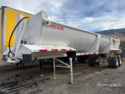 2020 Ranco 32 ft T/A مقطورة للتفريغ الخلفي