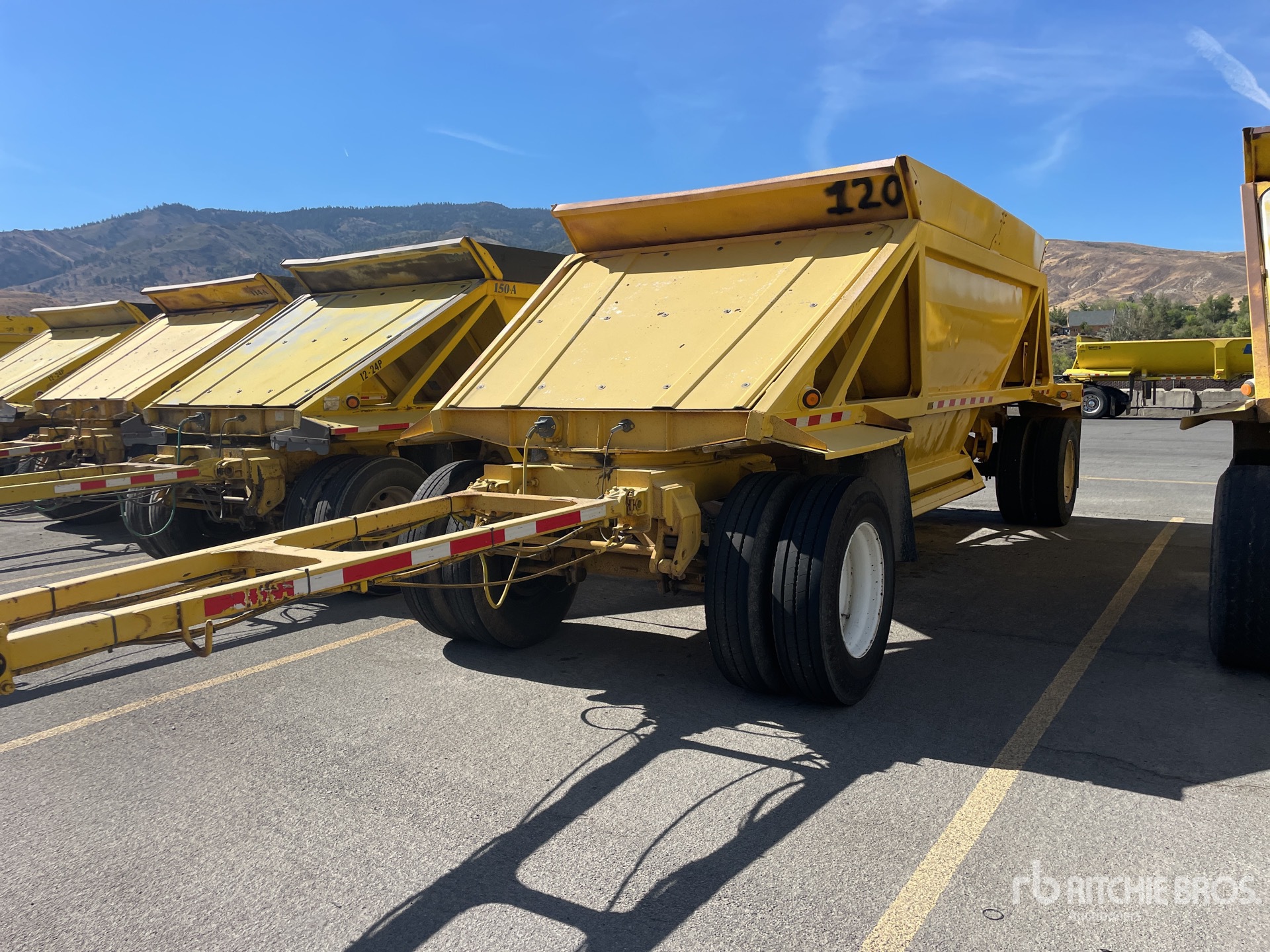 2001 Ranco 2/Axle Pup مقطورة للتفريغ السفلي
