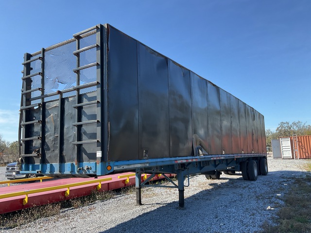 1996 Fontaine FTW58048WSAWK 48 ft T/A Crushed Car Flatbed Trailer 1996 Fontaine FTW58048WSAWK 48 ft T/A Crushed Car Flatbed Trailer