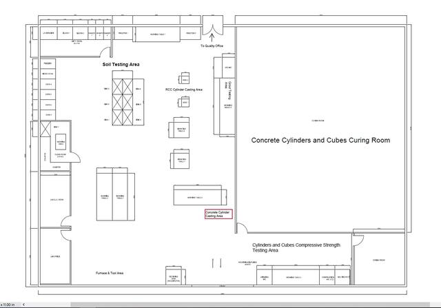 60 ft x 60 ft Quality Control Lab Steel Building