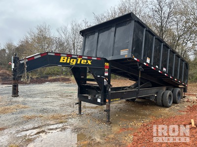 2023 Big Tex 25DU-20BK8SIR 20 ft T/A Gooseneck Remolque banera