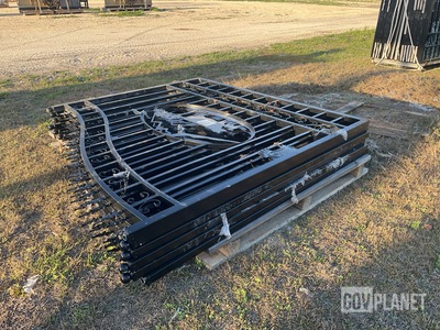 (3) Suihe 20' Bi-Parting Iron Driveway Gates - Unused