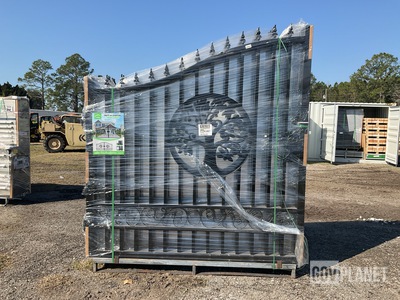 (3) Suihe 14' Bi-Parting Iron Gates - Unused