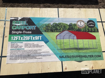 Suihe Single-Truss Steel Carport - Unused