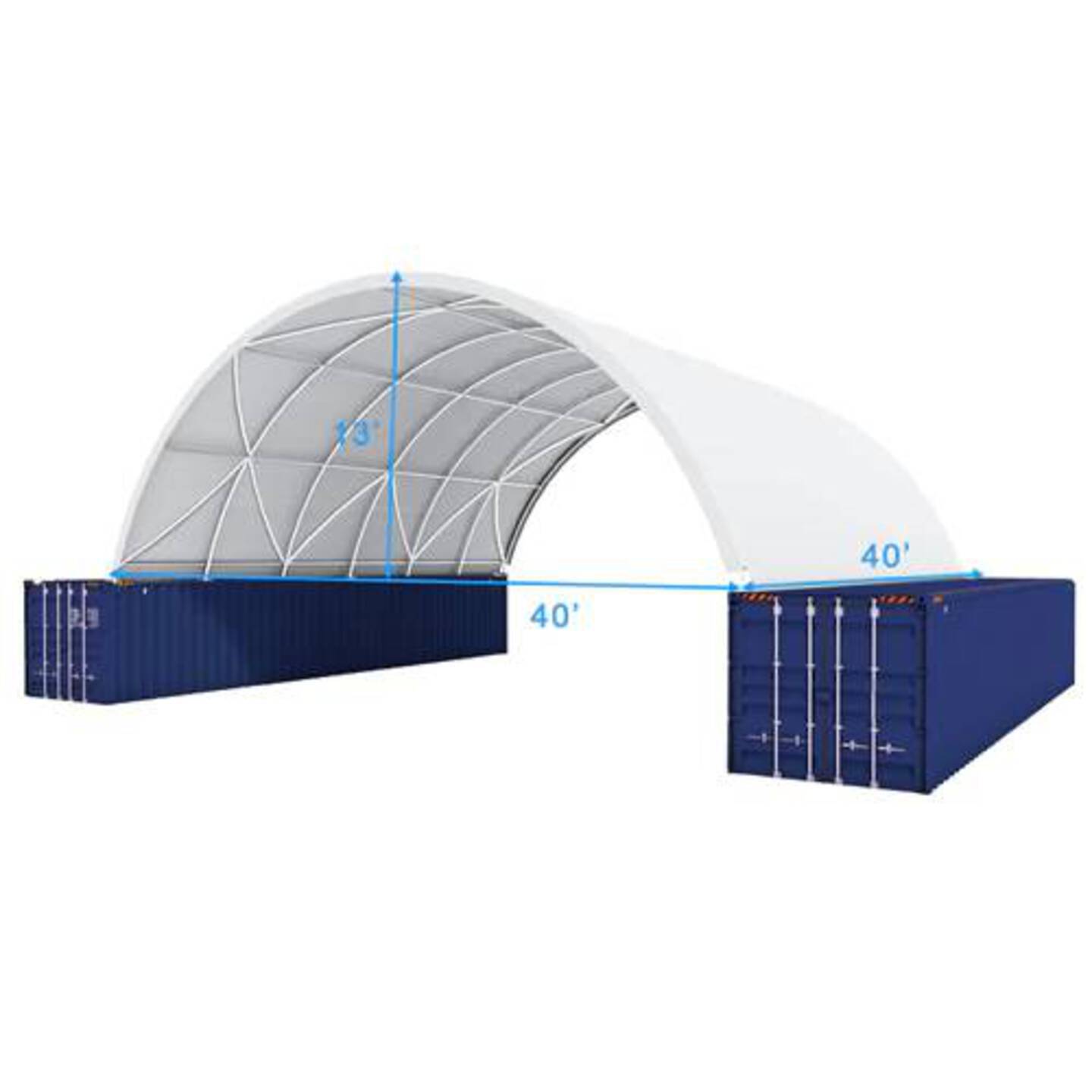 Gold Mountain C404013-300gsm PE Storage Canopy (Unused) in