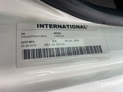 2020 International LT625 6x4 T/A Sleeper Truck Tractor