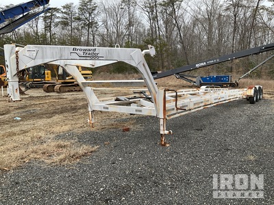 2015 Broward TABG48-183 40 ft Tri/A Gooseneck Equipment Trailer