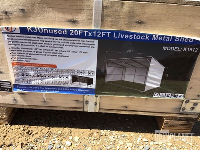 KJ K1912 Livestock Metal Shed - Unused