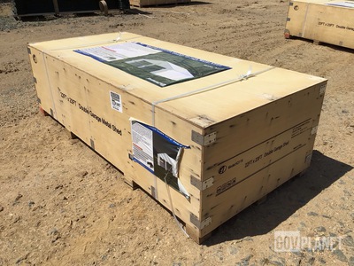 KJ K2119 Double Garage Metal Shed - Unused