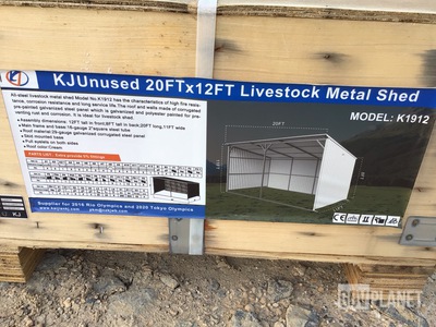 KJ K1912 Livestock Metal Shed - Unused