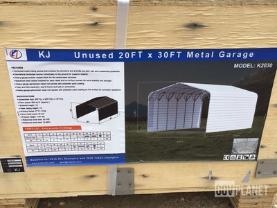 KJ K2030 Metal Garage - Unused