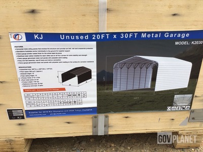 KJ K2030 Metal Garage - Unused