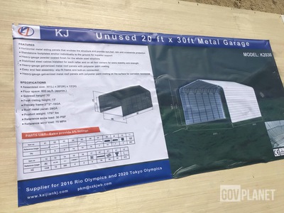 KJ K2030 Metal Garage - Unused
