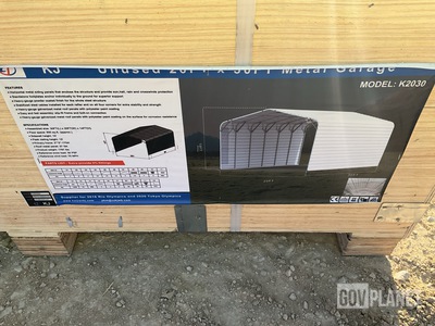 KJ K2030 Metal Garage - Unused