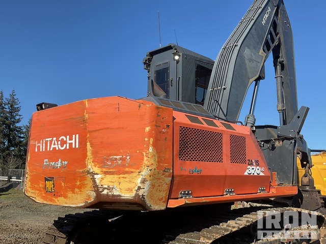 2018 Hitachi ZX370F-LL-6N Track Mounted Heel Boom Log Loader