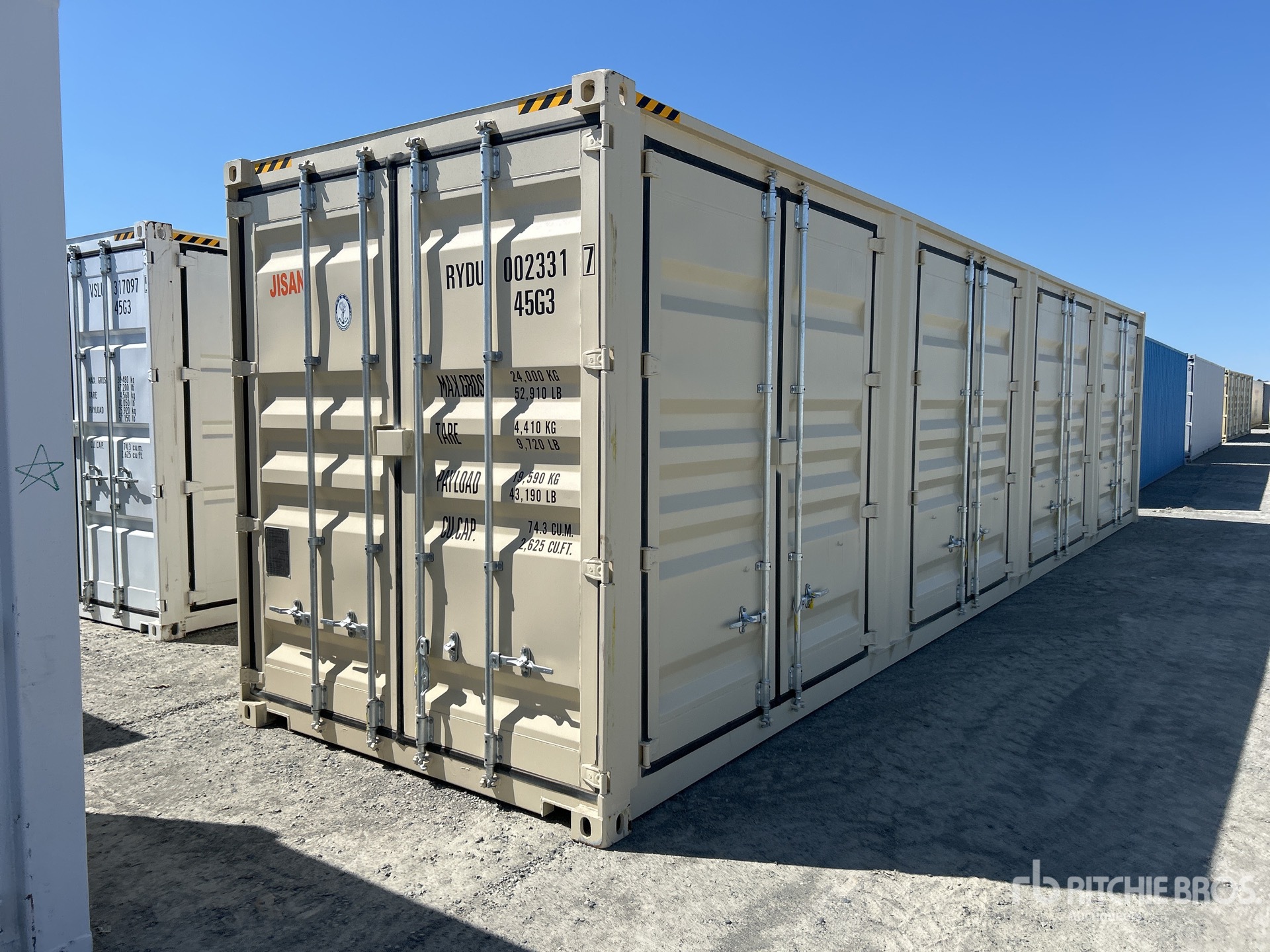 2025 40 ft High Cube Multi-Door Conteneur de stockage
