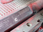Engine with Emission Label