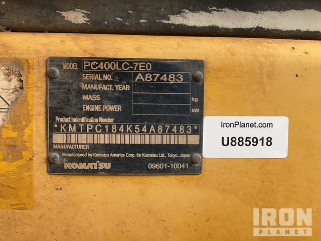 EXCAVADORA 2007 KOMATSU PC400LC7E0