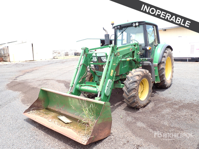 2015 John Deere 6105M 4WD Tractor (Inoperable)