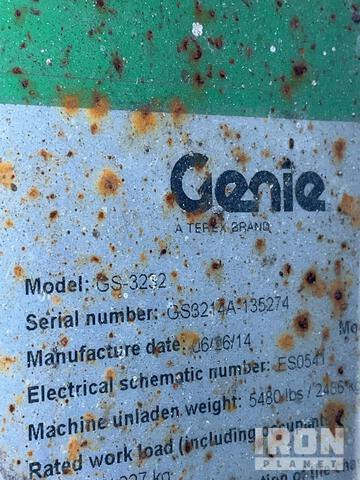 ELEVADOR TIJERA 2014 GENIE GS3232