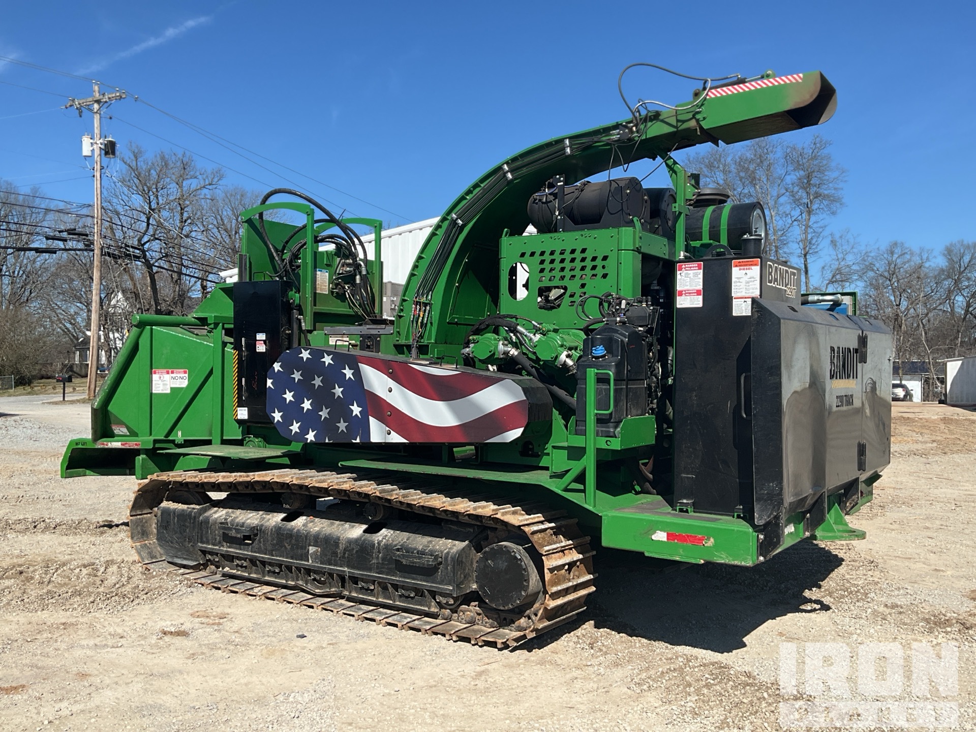 モッキンバード コンクリート 2023 Bandit 2290TK Track Mounted Whole Tree Wood Chipper in