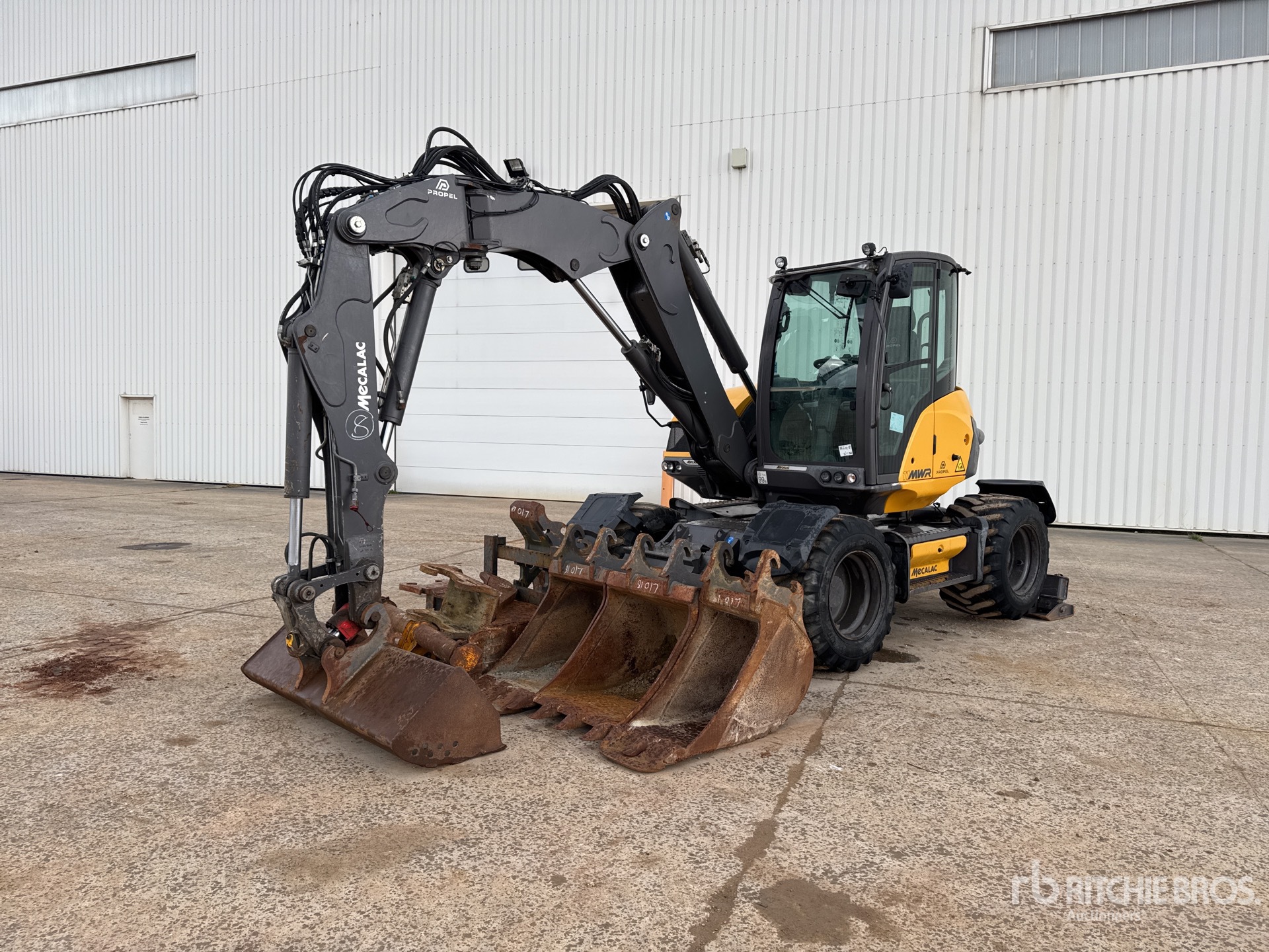 2019 Mecalac 11MWR Pelle Sur Pneus Wheel Excavator