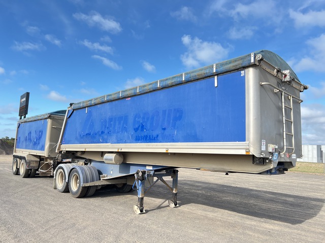 2006 Lusty EMS Bogie/A Stag B-Double Combination Tipping Trailer