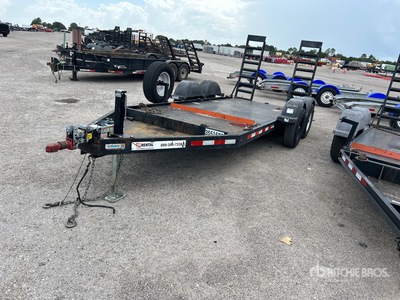 2021 MMDI 614SLTD 14 ft T/A Equipment Trailer